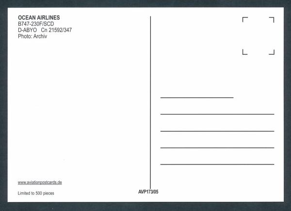 OCEAN AIRLINES, B747-230F/